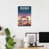 Vintage Reno Nevada Poster (Heimbüro)