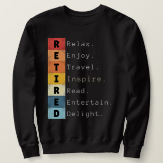 Vintage Rente 2025 für müde Funny Sweatshirt
