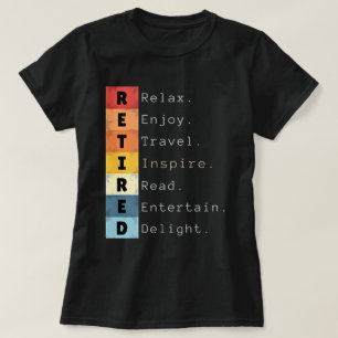 Vintage Rente 2025 für müde Funny T-Shirt