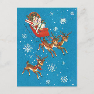 Vintage-Rentier Postkarte