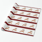 Vintage Rentiere Geschenkpapier (Ungerollt)