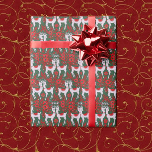 Vintage Rentiere Geschenkpapier