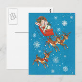 Vintage Rentiere Postkarte (Vorne/Hinten)