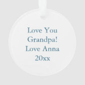 Vintage Rentiere und Weihnachtsbeleuchtung persona Ornament (Rückseite)