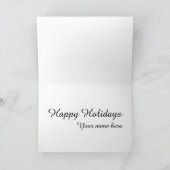 Vintage Rentierkarte Feiertagskarte (Innenseite)