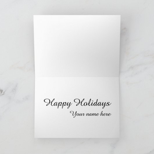 Vintage Rentierkarte Feiertagskarte (Innenseite)