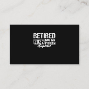 Vintage Rentner 2022 Nicht Mein Problem Mehr Lusti Visitenkarte