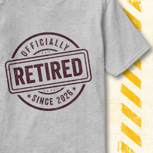 Vintage-Rentner-Zitat Offiziell im Ruhestand 2026 T-Shirt