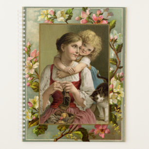 Vintage Reproduktion von Mutter und Tochter Planer