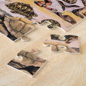Vintage Reptilien-Illustration von Adolphe Millot Puzzle (Seite)