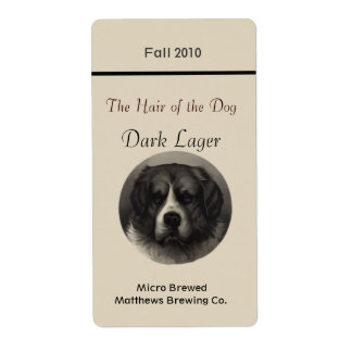 Vintage Rescue Dog Zuhause braut Biermarken