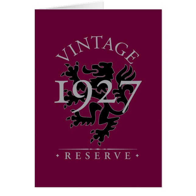 Vintage Reserve 1927 (Vorne)