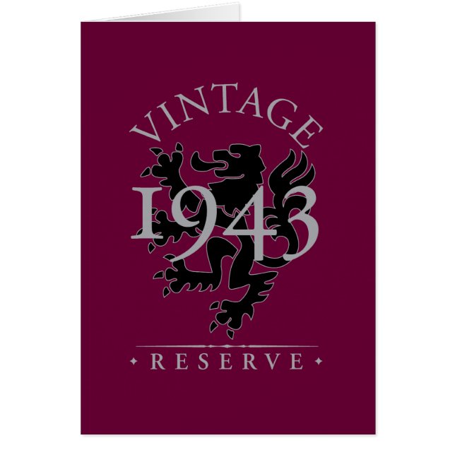 Vintage Reserve 1943 (Vorne)