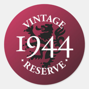 Vintage Reserve 1944 Runder Aufkleber