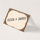 Vintage Reserved Seating Card (Rückseite)