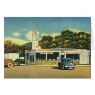 Vintage-Restaurant, 50er Jahre Drive-In-Diner und