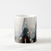 Vintage Restaurierte Berghöhe Infografik, 1850 Kaffeetasse (Mittel)