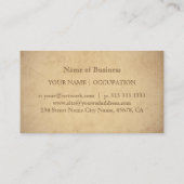 Vintage Restaurierung altes Papier Visitenkarte (Rückseite)