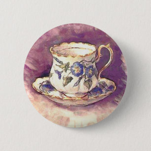 Vintage-Restaurierung - Tasse & Untertasse Button