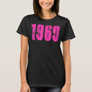 Vintage Retro 1969 abgenutzt Rock & Roll Musik 1 T-Shirt
