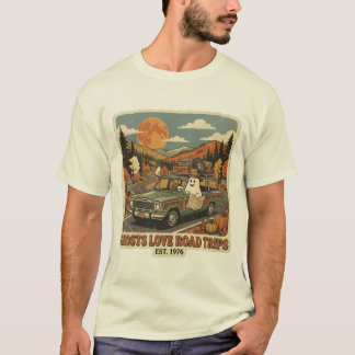 Vintage Retro 1970er Jahre Geist Road Trip Herbst  T-Shirt