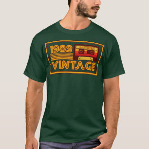 Vintage Retro 1989 Meisterwerk Kassette T-Shirt