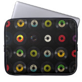 Vintage Retro 45 VinylPlatten Laptopschutzhülle (Vorderseite)