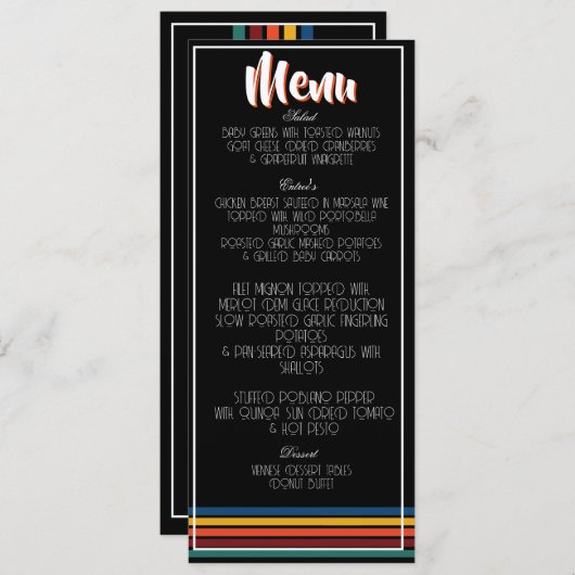 Vintage Retro 50th Striped Fifty Birthday 1976 Programm (Vorne/Hinten)