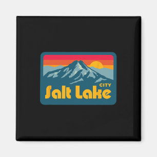 Vintage Retro 70er 80er Salt Lake City Utah Berg Magnet