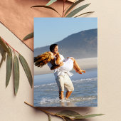 Vintage Retro-70er-Hochzeit Einladung