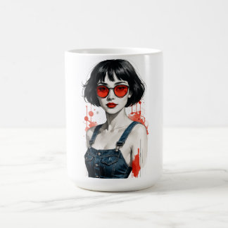 Vintage Retro 80er 90er Klassischer Becher – Y2K P Kaffeetasse