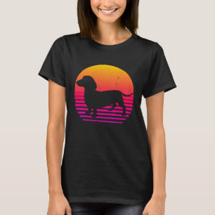 Vintage Retro 80er Jahre Dachshund T-Shirt