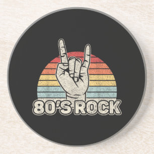 Vintage Retro 80er Rockband Getränkeuntersetzer