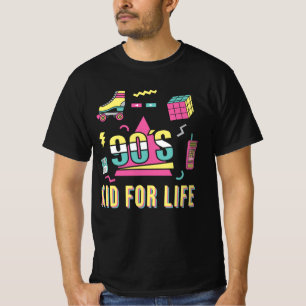 Vintage Retro 90er Kid Fürs Leben 1990er Neunziger T-Shirt