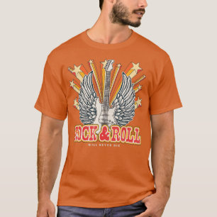 Vintage Retro 90er Rock Roll Music Guit T-Shirt