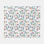 vintage retro airplane pattern fleecedecke (Vorderseite (Horizontal))