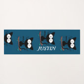 Vintage Retro-Akrobatische Katzen Gang Yogamatte (Rückseite (Horizontal))