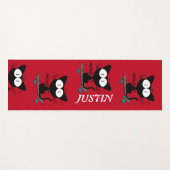 Vintage Retro-Akrobatische Katzen Gang Yogamatte (Vorderseite (Horizontal))