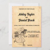 Vintage Retro Alte Brauerei Rustikale Hochzeit Einladung (Vorderseite)