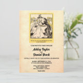 Vintage Retro Alte rustikale, sonnige Sarcastic Ho Einladung (Stehend Vorderseite)