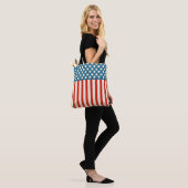 Vintage Retro-amerikanische Flaggen-US Flagge Tasche (Am Model)