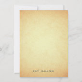 Vintage Retro Aquamarines Blumenradfahren Geburtst Einladung (Rückseite)