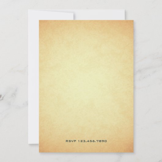 Vintage Retro Aquamarines Blumenradfahren Geburtst Einladung (Rückseite)