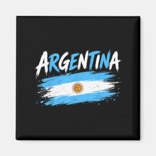 Vintage Retro Argentinien-Flagge Argentinischer St Magnet