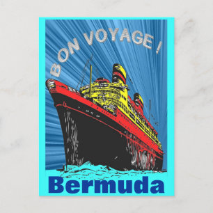 Vintage/Retro Art Deco Reisedesign Produkt Postkarte