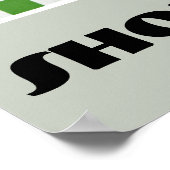 Vintage Retro Art Deco Schuhpumpen Poster (Ecke)