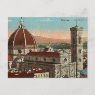 Vintage Retro Art Florenz Italien Postkarte