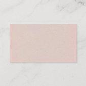 Vintage Retro Art-selbst gemachte Visitenkarte (Rückseite)