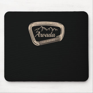 Vintage Retro ARVADA COLORADO ROCKY MOUNTAINS WAND Mousepad