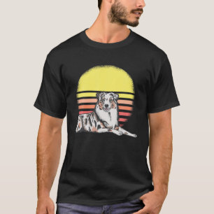 Vintage Retro Australian Shepherd Liebhaber Weihna T-Shirt